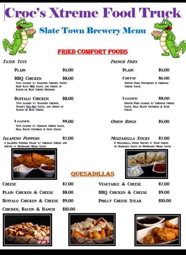 Dave's food truck menu Schroon Lake / Lake Adirondack Camping