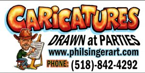 Caricature Artist Phil Singer at Medcalf - on 11 different Saturdays